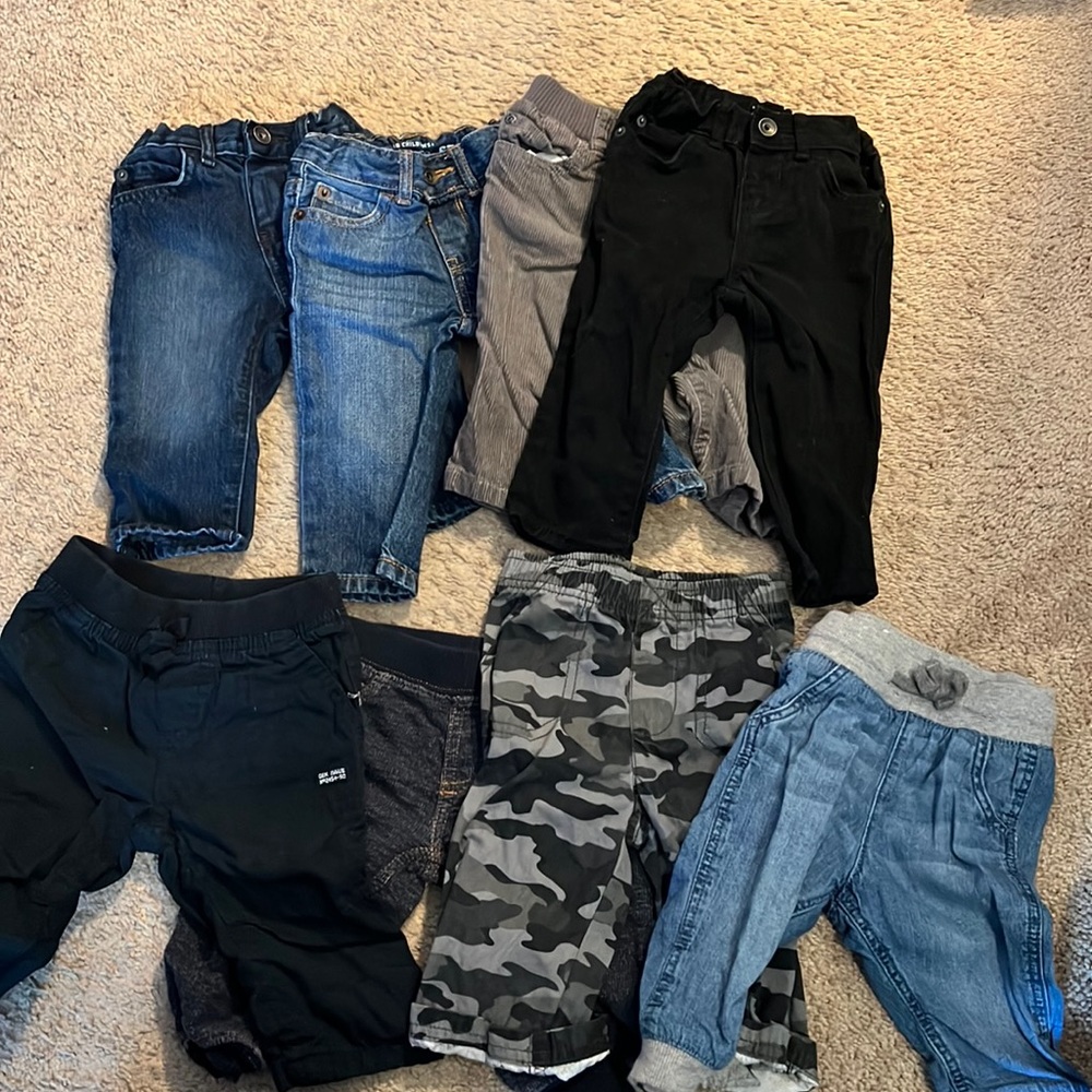 Children’s Place, Carter’s, and 1 jumping bean camp pants